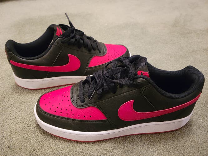 Nike Court Vision Low Next Nature in the "Bred" Red Black Men's Size M 10 (W 11) Adult Nike Shoes