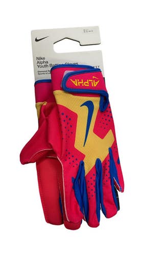 Used Nike BB/SB Batting Gloves Red Youth 11859-S000028368
