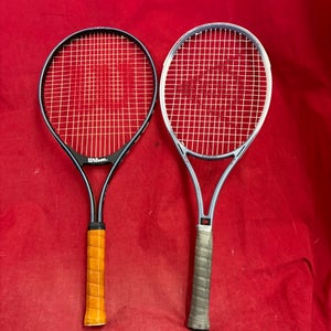 Two Tennis Racquet: 1)Wilson Defender. 2) Dunlop graphite