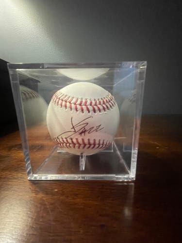 Juan Soto autographed baseball - 2018(SIGNING DAY)