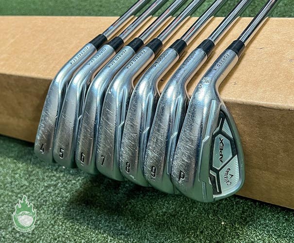 Used RH Callaway APEX Forged '16/CF16 Irons 4-PW 850GH Regular Steel Golf Set