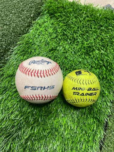 10 Franklin Mini-Ball training aid baseballs