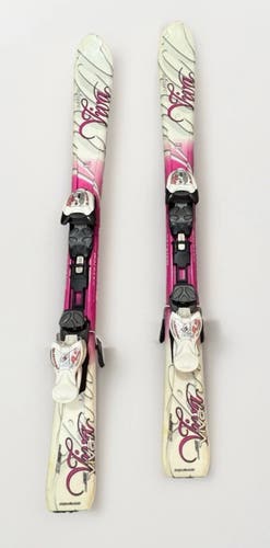 Blizzard Viva Jr 110cm Girls Skis w/ Blizzard 4.5 Bindings – Beginner All Mountain (Used)