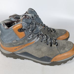 Merrell Fraxion Mid Hiking Boots Mens Size 8 Brown Sugar Waterproof Trail
