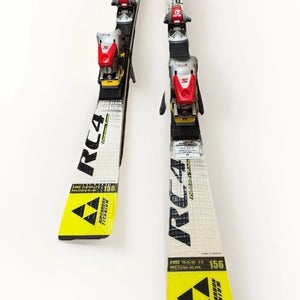 Fischer RC4 Worldcup RC 156cm Skis w/ Salomon 900S Bindings – R12 Race Carver (Used)