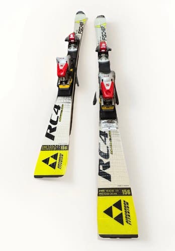 Fischer RC4 Worldcup RC 156cm Skis w/ Salomon 900S Bindings – R12 Race Carver (Used)