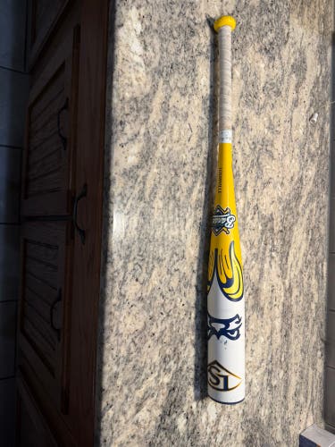 2025 Louisville Slugger Savannah Bananas Alloy USSSA Certified Bat (-10) 18 oz 28" (Used)