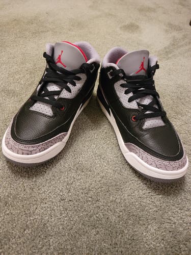 Nike Jordan 3 Retro "Black Cement" Kid's 1.5Y (Big Kids / Youth) Air Jordan Shoes