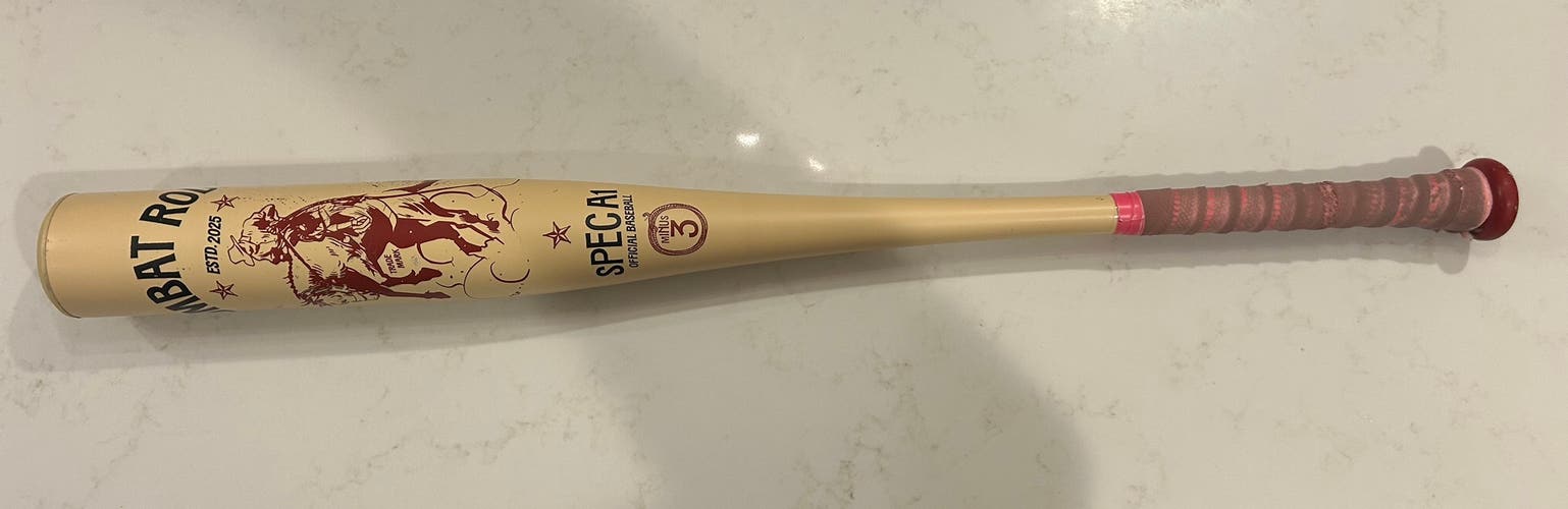 2025 Combat MFG Spec A1 Alloy BBCOR Certified Bat (-3) 28 oz 31" (Used)