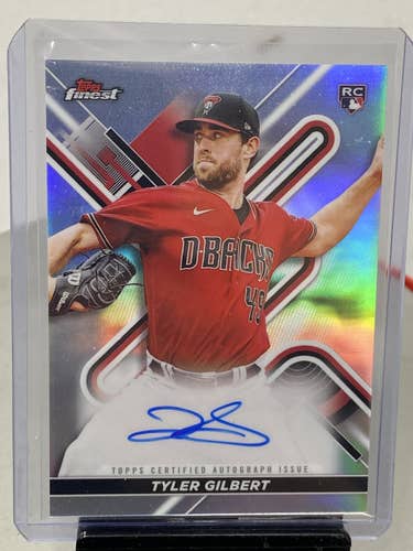Tyler Gilbert Arizona D-backs 2022 Finest Topps RC Auto FA-TY