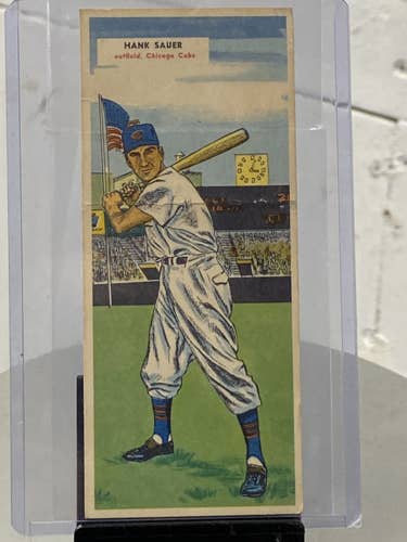 Hank Sauer Chicago Cubs 1955 Double Baseball Header Topps #103