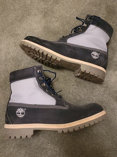 Timberland Heritage 6-Inch Waterproof Boot Navy Blue & Grey Unisex Size M 10 (W 11) Adult