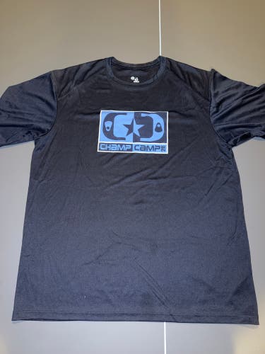 Champ Camp shooting shirt Blue Large Men's Shirt (Used)