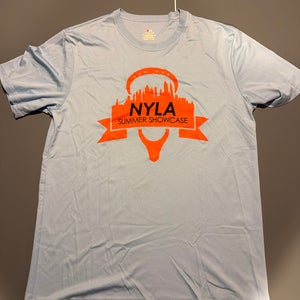 NYLA Summer showcase custom shooting shirt Blue Large Men's Shirt (Used)