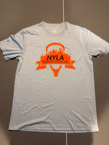 NYLA Summer showcase custom shooting shirt Blue Large Men's Shirt (Used)