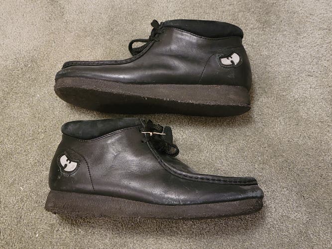 Wu-Wear x Clarks Wallabee Black Men's Unisex Size M 10.0 (W 11.0) Adult Clarks Boots (Used)