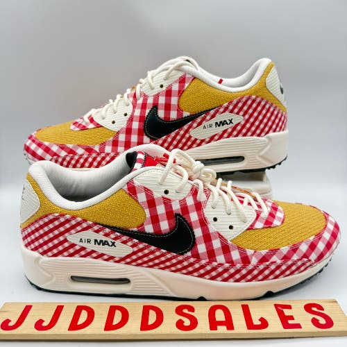 Nike Air Max 90 Golf NRG Shoes Picnic Red Sail Gold DH5244-600 Men’s Sz 14 NEW

New Without Box