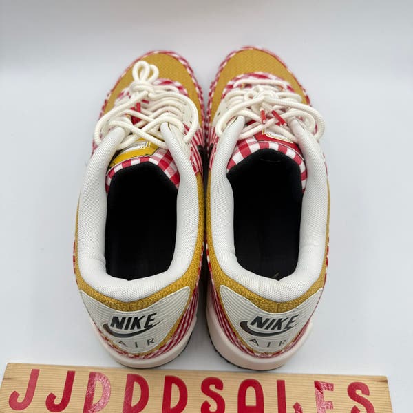 Nike Air Max 90 Golf NRG Shoes Picnic Red Sail Gold DH5244-600 Men’s Sz 14 NEW NIKE AIR MAX 90 G NRG GOLF PICNIC ?UNIVERSITY RED-BLACK  main image 2