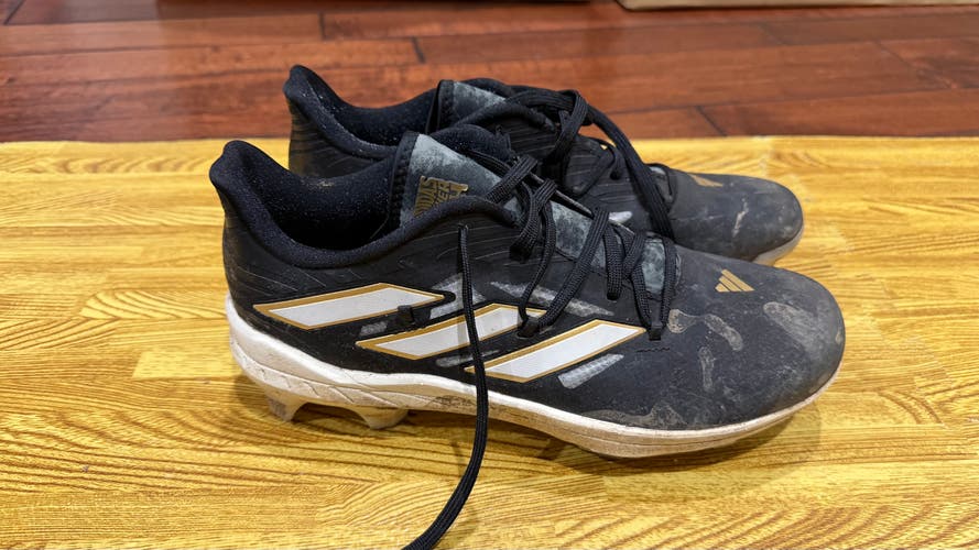 Black Men's Size M 8.5 (W 9.5) Youth Adidas Molded Cleats Cleats (Used)