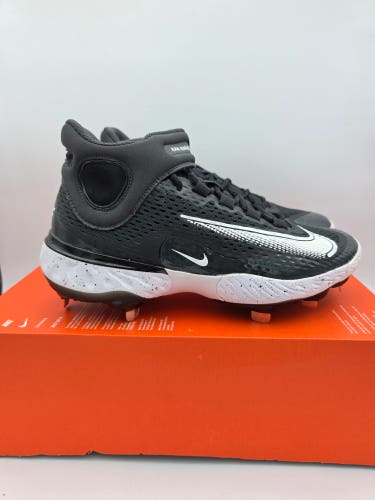 Nike Alpha Huarache Elite 4 Mid Dark Smoke Grey Baseball Men Size 7.5 DJ6520-003