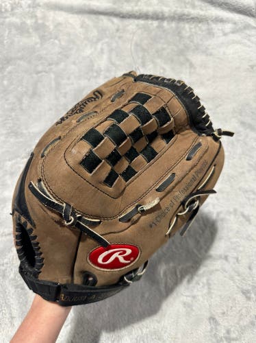 Brown Rawlings The Mark of a Pro RH Pitcher's Baseball Glove 13.5" (Used)