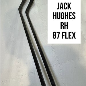 Senior(2x)Right Jack Hughes 87 Flex ProBlackStock™ Unbranded Pro Stock Hockey Sticks