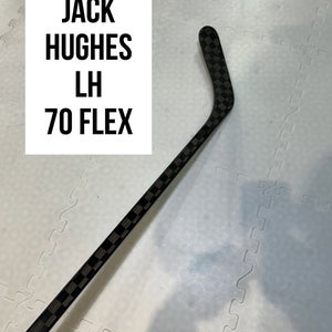 Senior(1x)Left Jack Hughes 70 Flex ProBlackStock™ Unbranded Pro Stock Hockey Sticks