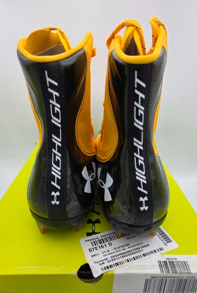 NWB Under Armour UA Highlight MC Men\'s Football Cleats BLK/ORG 3021478-700 $_32.JPG?set_id=880000500F main image 3