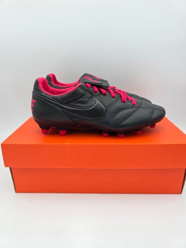 NEW Nike Premier II FG Leather Black Very Berry Black 917803-016 Men’s Size 4.5