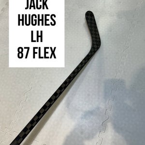 Senior(1x)Left Jack Hughes 87 Flex ProBlackStock™ Unbranded Pro Stock Hockey Sticks