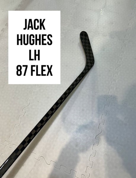 Senior(1x)Left Jack Hughes 87 Flex ProBlackStock™ Unbranded Pro Stock Hockey Sticks