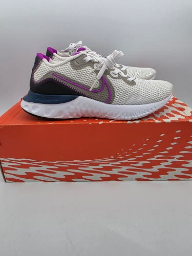 Nike Womens Renew Run CK6360-002 White Running Shoes Sneakers Size 6.5