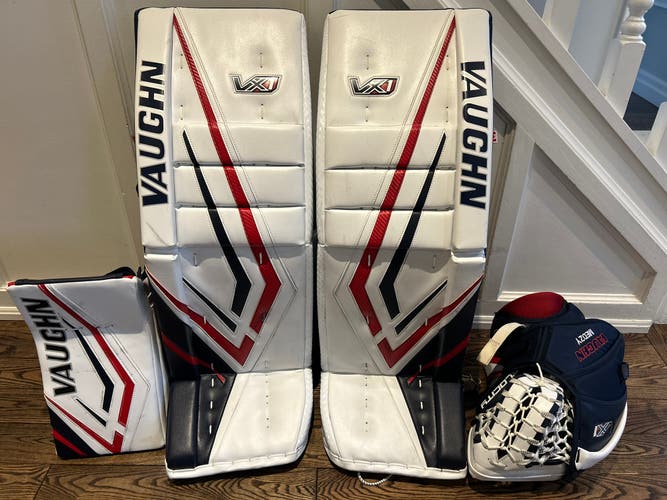 34" 2025 Vaughn VX1 Pro Carbon Goalie Leg Pads Pro Stock (New)