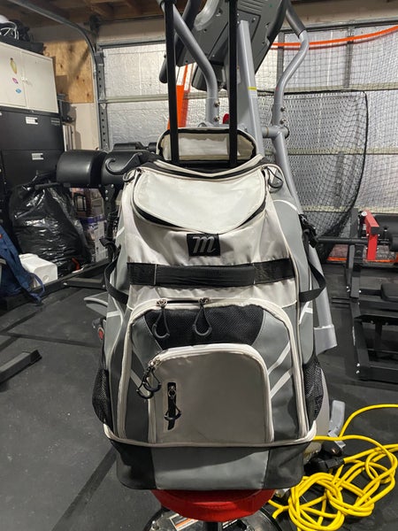 MARUCCI Convoy Wheeled Baseball BAT Pack White/Gray