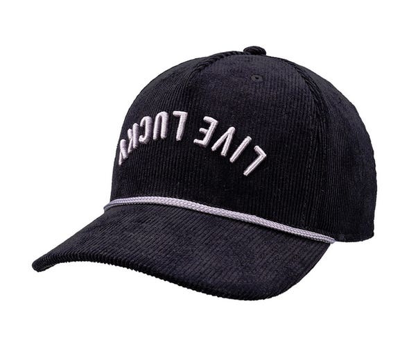 NEW Black Clover Live Lucky Cord Upside Down Luck 2 Black Snapback Golf Hat/Cap