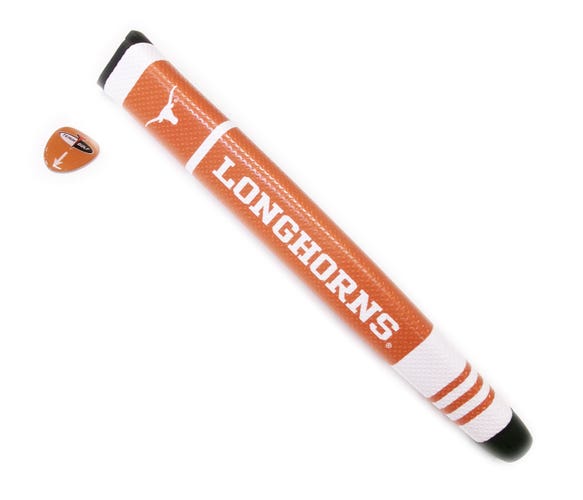 NEW Team Golf Texas Longhorns Orange/White Jumbo Putter Grip w/Marker