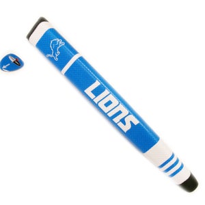 NEW Team Golf Detroit Lions Blue/White Jumbo Putter Grip w/Ball Marker