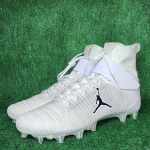 Jordan Nike Alpha Menace Elite 2 White Football Cleats CV1664-103 Mens size 15