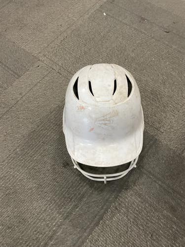 Used Easton GRIP SB Batting Helmet w/Mask White SM 11614-S000230655