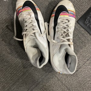 Used Nike MERCURIAL Soccer Indoor Shoes White Senior 7.5 11614-S000230574