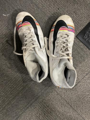 Used Nike MERCURIAL Soccer Indoor Shoes White Senior 7.5 11614-S000230574