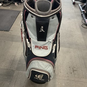 Used Ping PIONEER STAND BAG Mens Stand Bag Grey 11614-S000230572