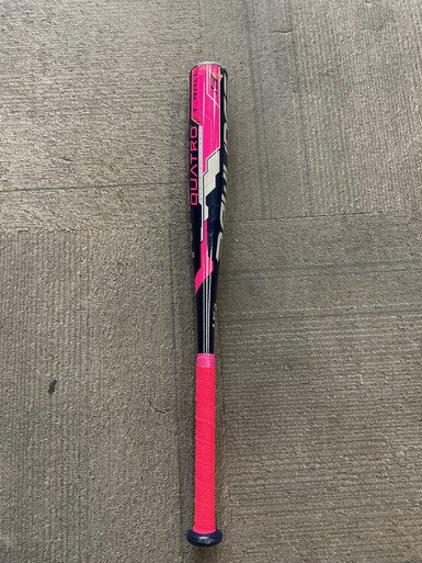 Used Rawlings QUATRO TBALL BB/SB T-Ball Bat Neon Pink And Navy Blue 25" 11614-S000230503
