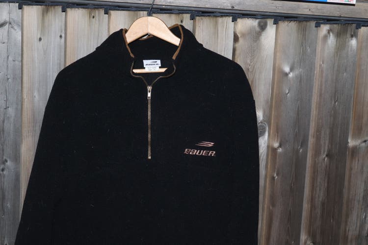 Vintage 90s Bauer Hockey Fleece 1/4 Zip
