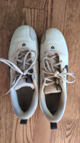White Men's Size M 9.5 (W 10.5) Adult Nike Low Top Molded Cleats (Used)