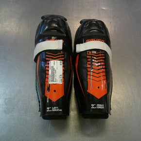 Used Bauer LIL SPORT Junior Shin Guards Black 9" 11339-S000198667