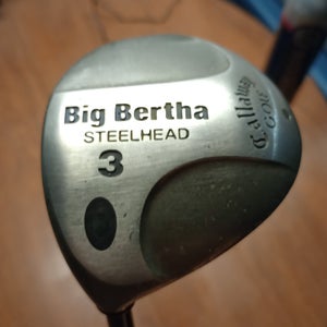 Men's Callaway Steelhead Left Hand Fairway Wood Regular Flex 3 Wood (Used)