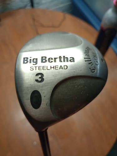 Men's Callaway Steelhead Left Hand Fairway Wood Regular Flex 3 Wood (Used)