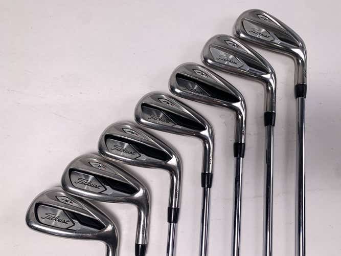 Titleist 718 AP1 Iron Set 4-PW True Temper AMT Red R300 Regular Steel Mens RH