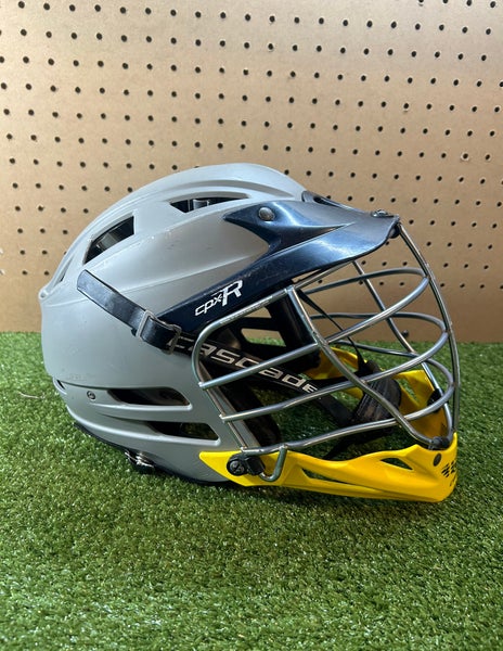 Cascade CPX-R Gray Yellow Adult Lacrosse Helmet CPXR